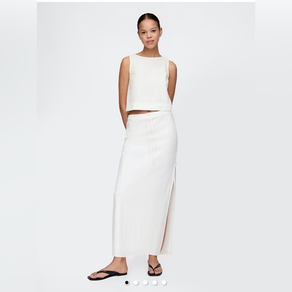 GAP NWT Linen Blend Maxi Skirt - Picture 1 of 9